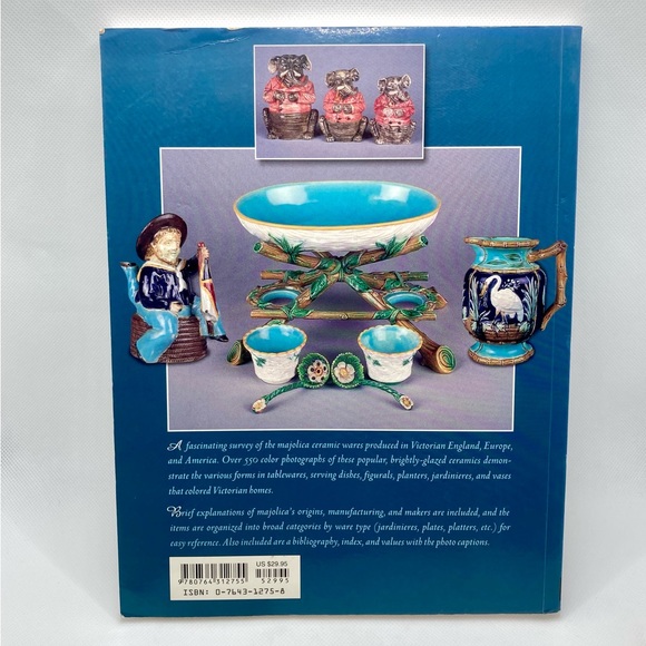 Antique Majolica Humidor Box and Majolica Book: Humidor is Featured on page 62 - Picture 3 of 11